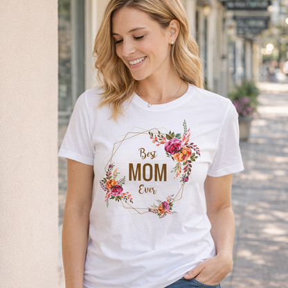 Endanzoo Organic Women Short Sleeve T-shirt for Mom - Best MOM Ever