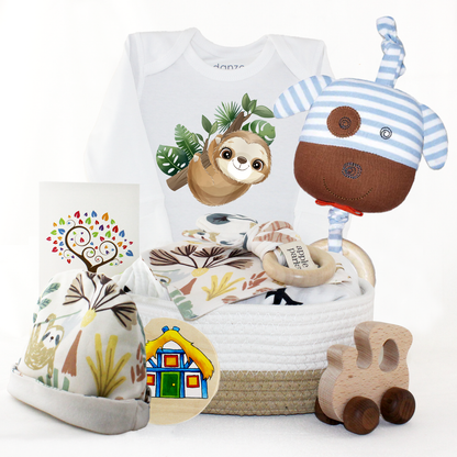 Zeronto Baby Gift Box - Cute Sloth & Friends