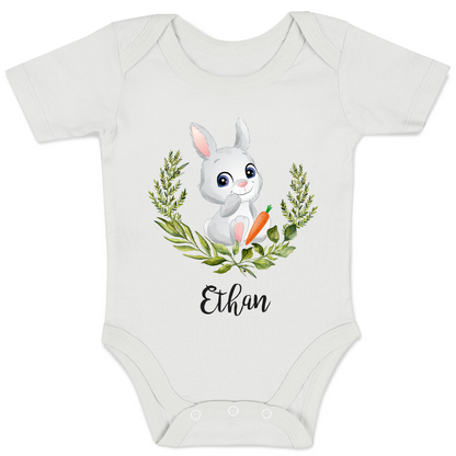 [Personalized] Endanzoo Organic Baby Bodysuit - Little Bunny