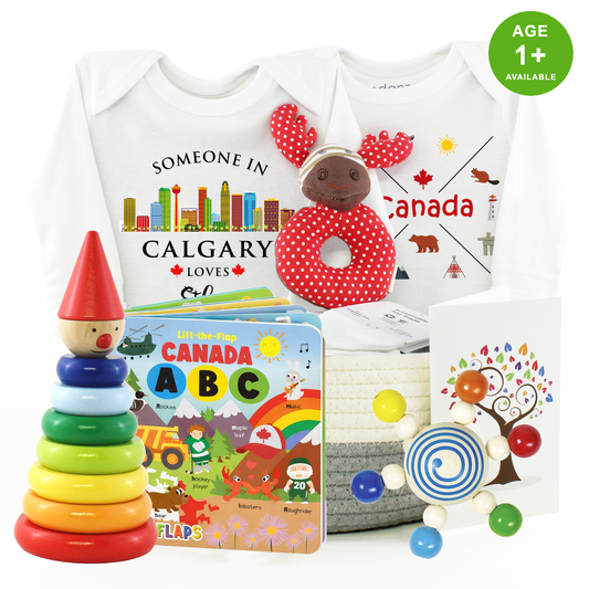 Zeronto Baby Gift Basket - Someone in Calgary Loves You