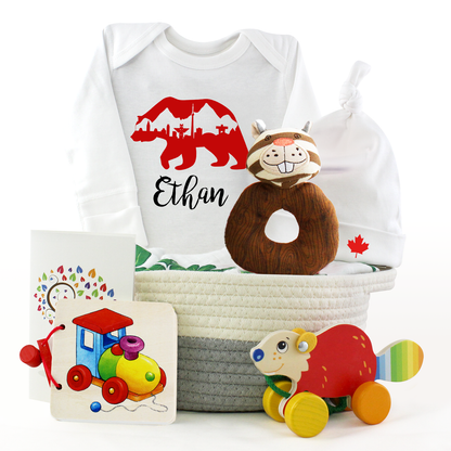 Zeronto Baby Gift Basket - Iconic Canadian Bear