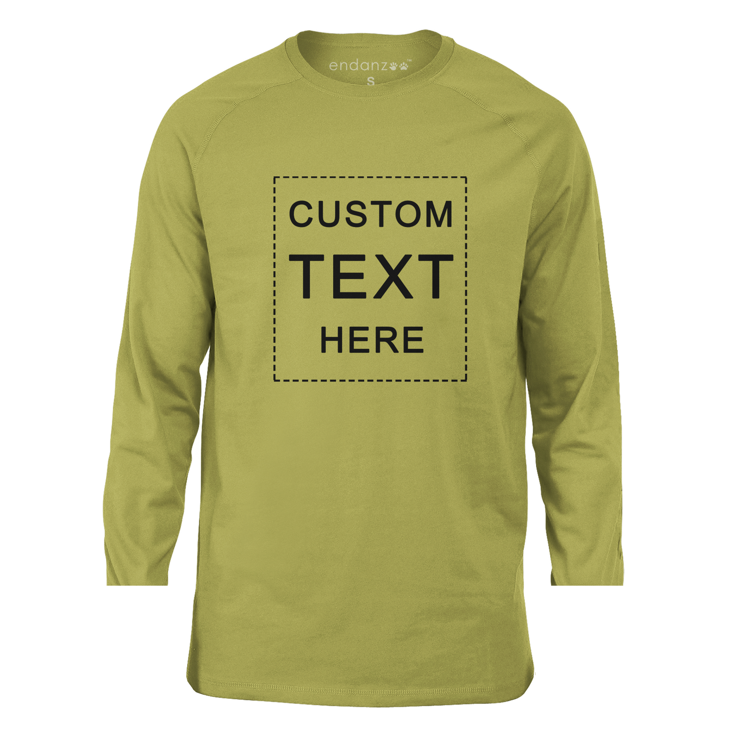 [Custom Text]  Endanzoo Organic Toddler Kids T-shirt - Three-quater Sleeve