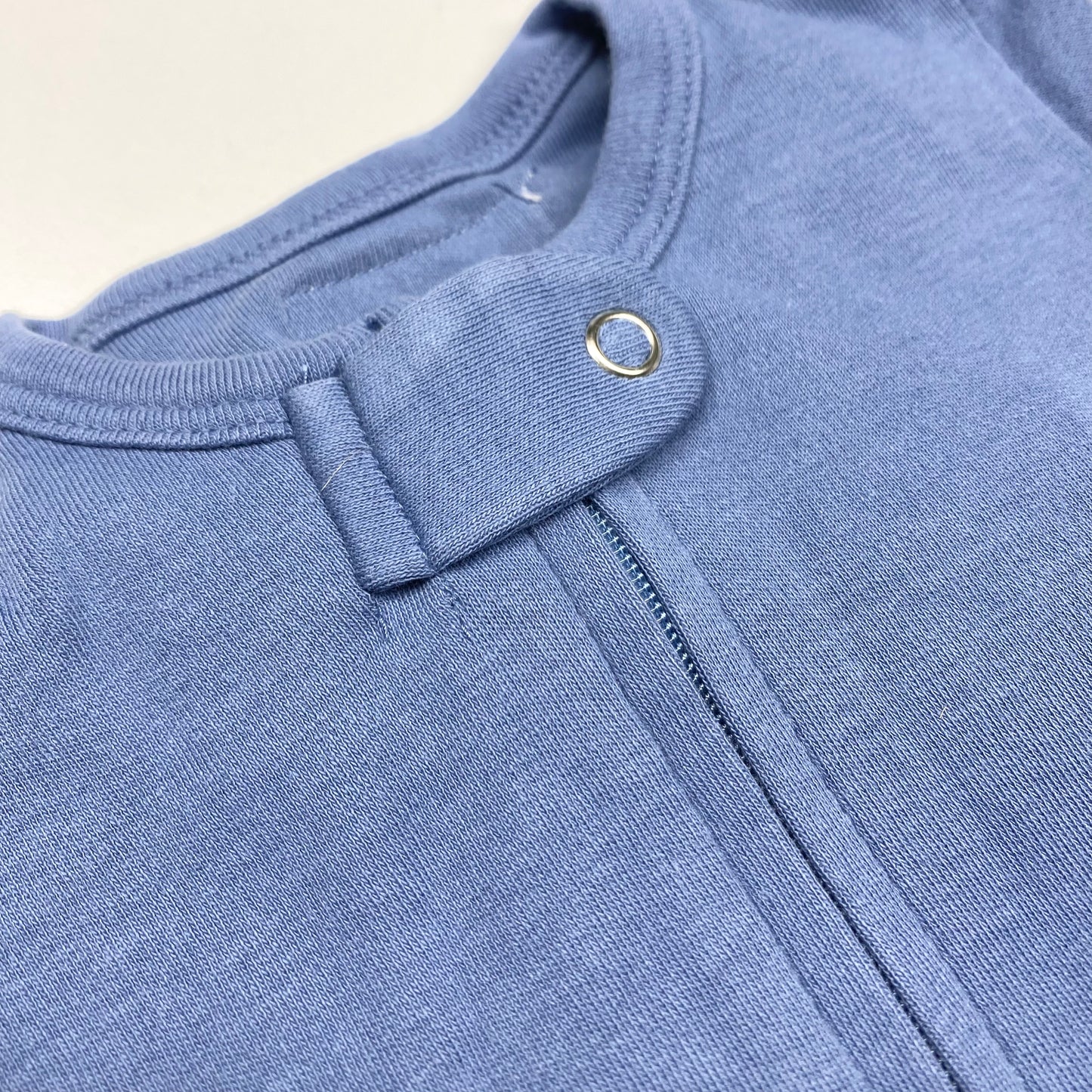 L'ovedbaby Gl'oved-Sleeve Organic Jumpsuit - Reversed Zipper / Slate
