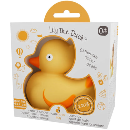 CaaOcho Baby Natural Rubber Teether Hermetic Sealed - Lily the Duck