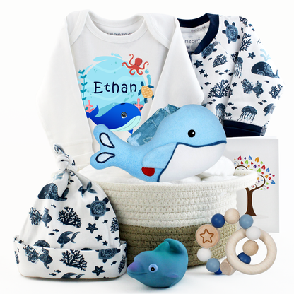 Zeronto Baby Boy Gift Basket - Deep Sea Exploration