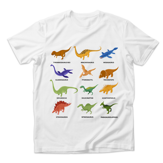 Learn with Dinosaurs Organic Kids Tee Shirt