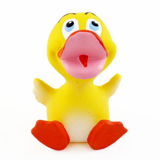 Lanco Natural Rubber Bath Toy - Yellow Duck Tono with Squeaker (Former Elephant)