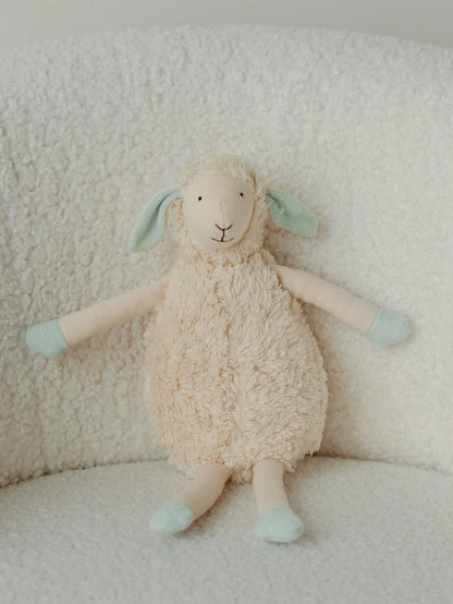 Under The Nile Sherpa Snuggle Lovey - Elsa the Lamb 14"