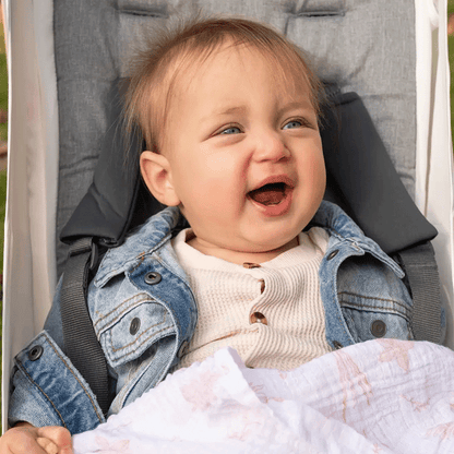 Aden Anais Essential Cotton Swaddles - Country Floral - Pink Garden