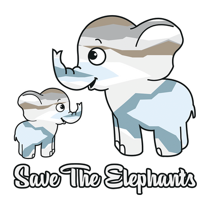 Endanzoo Organic Baby Bodysuit - Save The Elephants Family