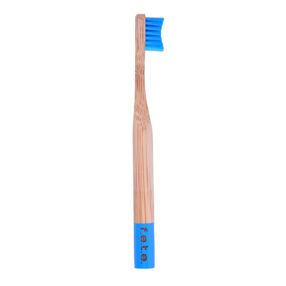 F.E.T.E Children's Soft Bristle Bamboo Toothbrush - Honest Blue