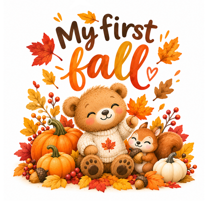 [Personalized] Endanzoo Organic Baby Bodysuit - My First Fall