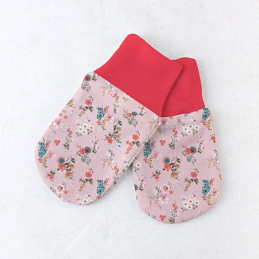 Endanzoo Organic Cotton Mittens - Pink Blossom