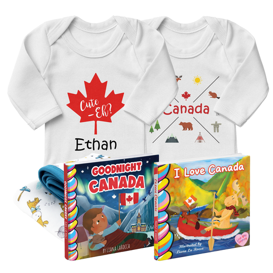 Zeronto Baby Gift Set - Little Canadian Reader’s First Library