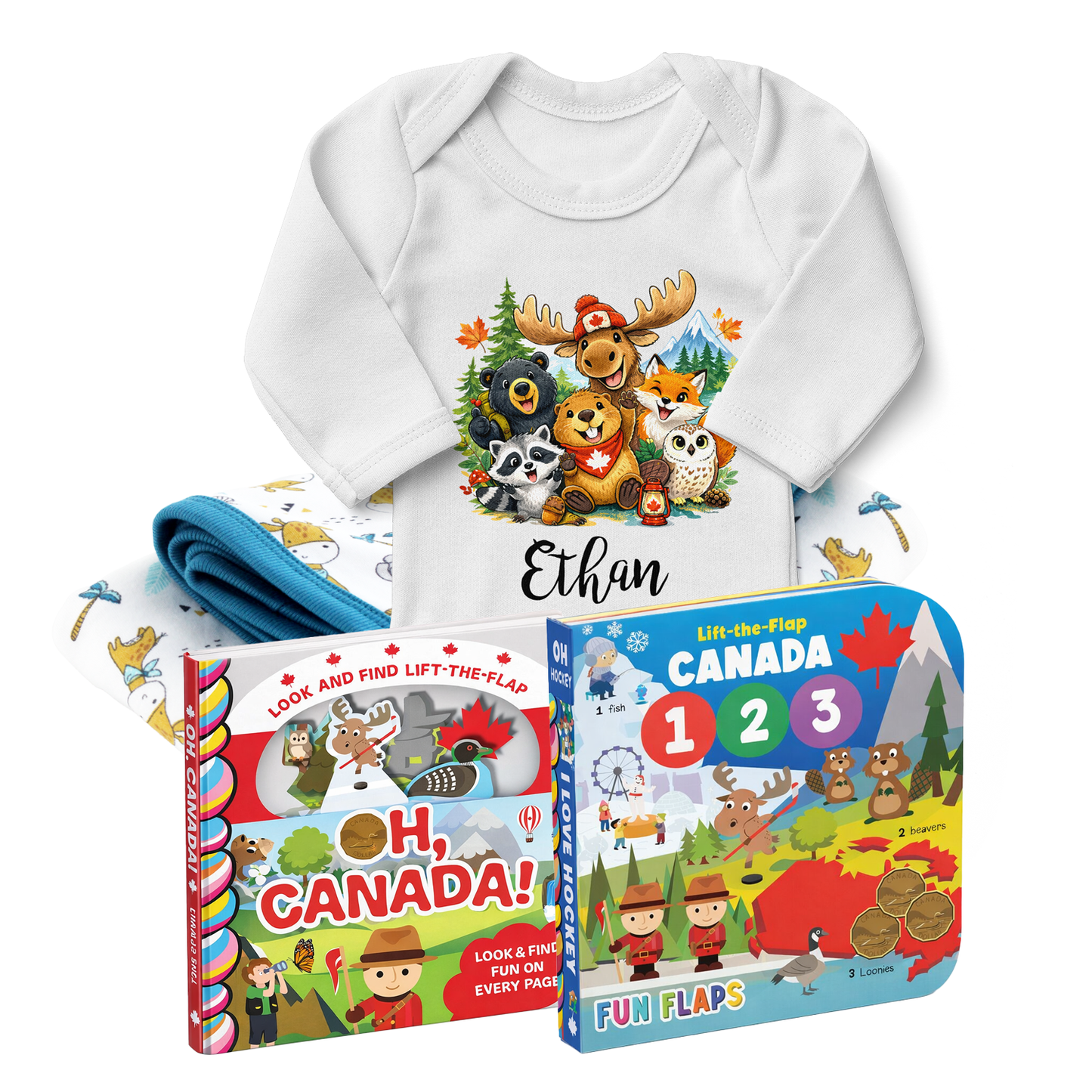 Zeronto Baby Gift Set - Little Reader’s First Library (Oh, Canada!)