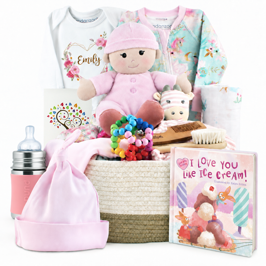 Zeronto Baby Girl Gift Basket - Girl Adventure