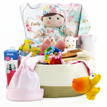 Zeronto Baby Girl Gift Basket - Girl Adventure