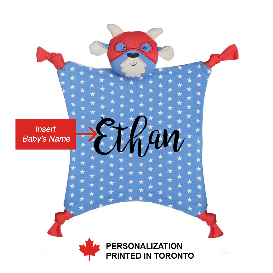 [Personalized] OFB Organic Cotton Baby Blankie - Super Go-T