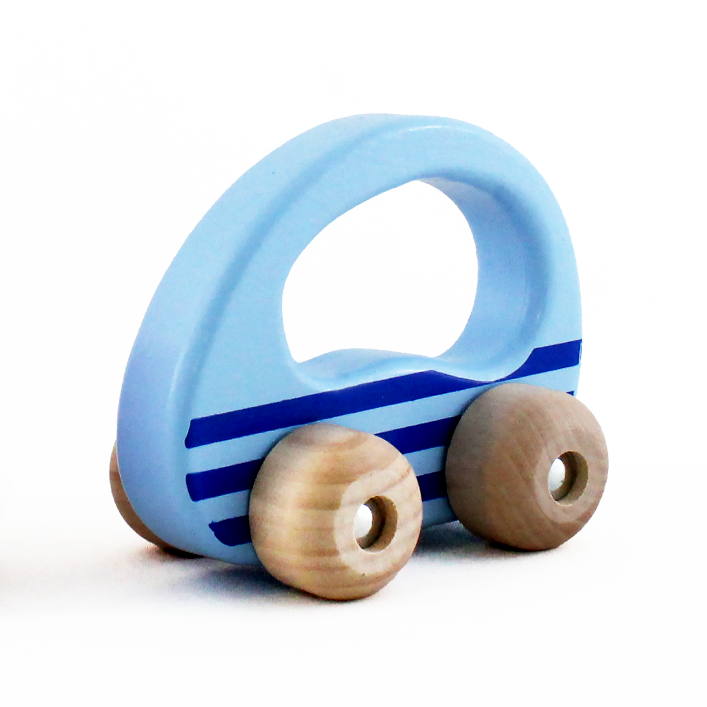 Goki Wooden Push-Along Vehicle (Blue)