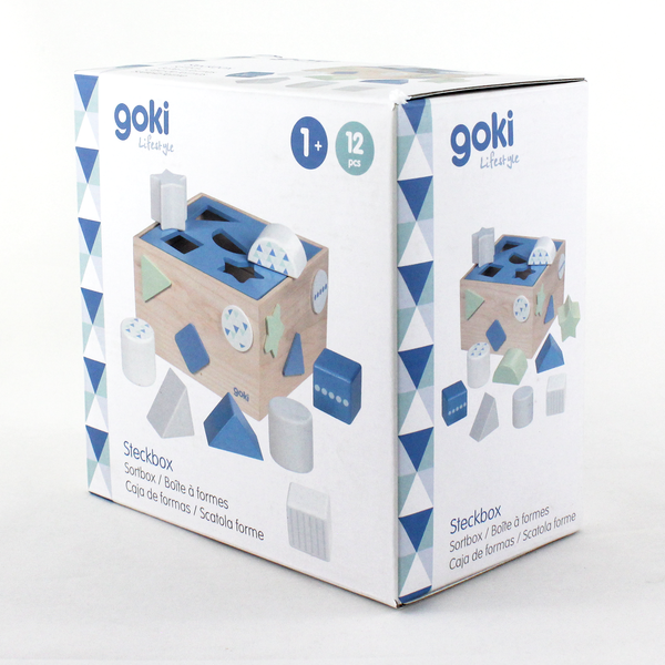 Goki Wooden Sort Box - Lifestyle Aqua