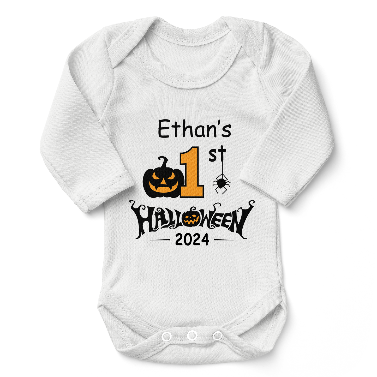 [Personalized] Endanzoo Organic Baby Bodysuit - First Halloween 2024