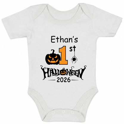 [Personalized] Endanzoo Organic Baby Bodysuit - First Halloween 2026