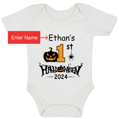 [Personalized] Endanzoo Organic Baby Bodysuit - First Halloween 2024