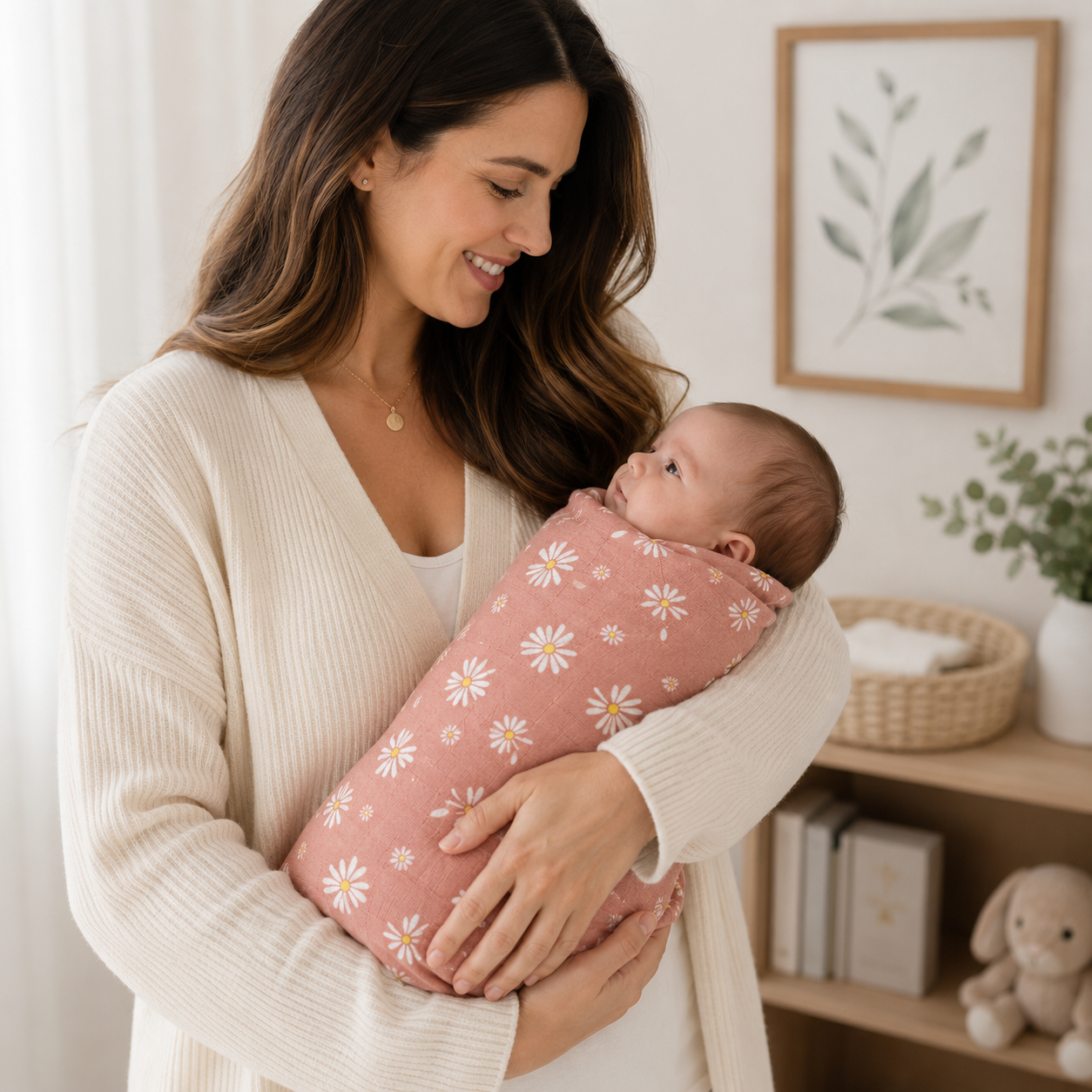 Ecolysium Essential Cotton Swaddles - Sunflower