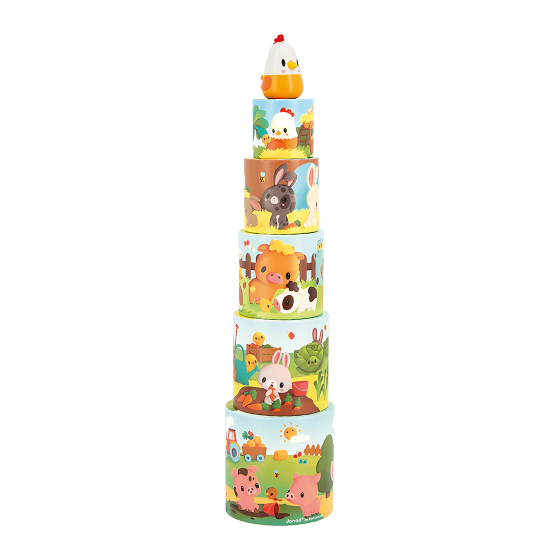 Janod Stacking Pyramid - My First Pyramid (Hen)