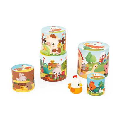 Janod Stacking Pyramid - My First Pyramid (Hen)