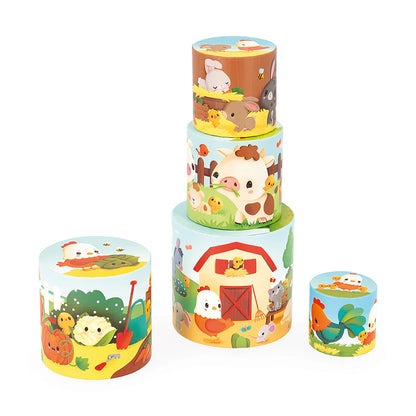 Janod Stacking Pyramid - My First Pyramid (Hen)