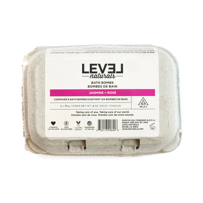 Level Naturals - Jasmine & Rose Bath Bombs