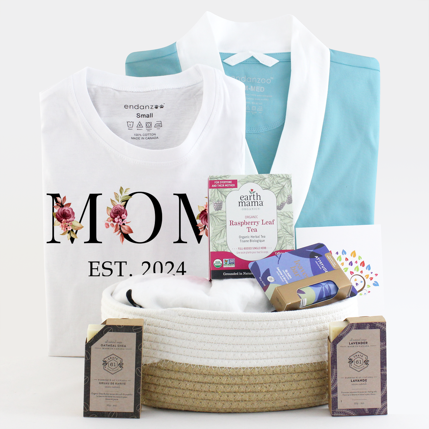 Zeronto New Mom Gift Basket - Just For Mom (Love Blue)