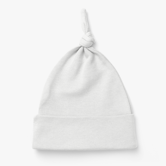 Endanzoo Organic Cotton Knotted Beanie - White