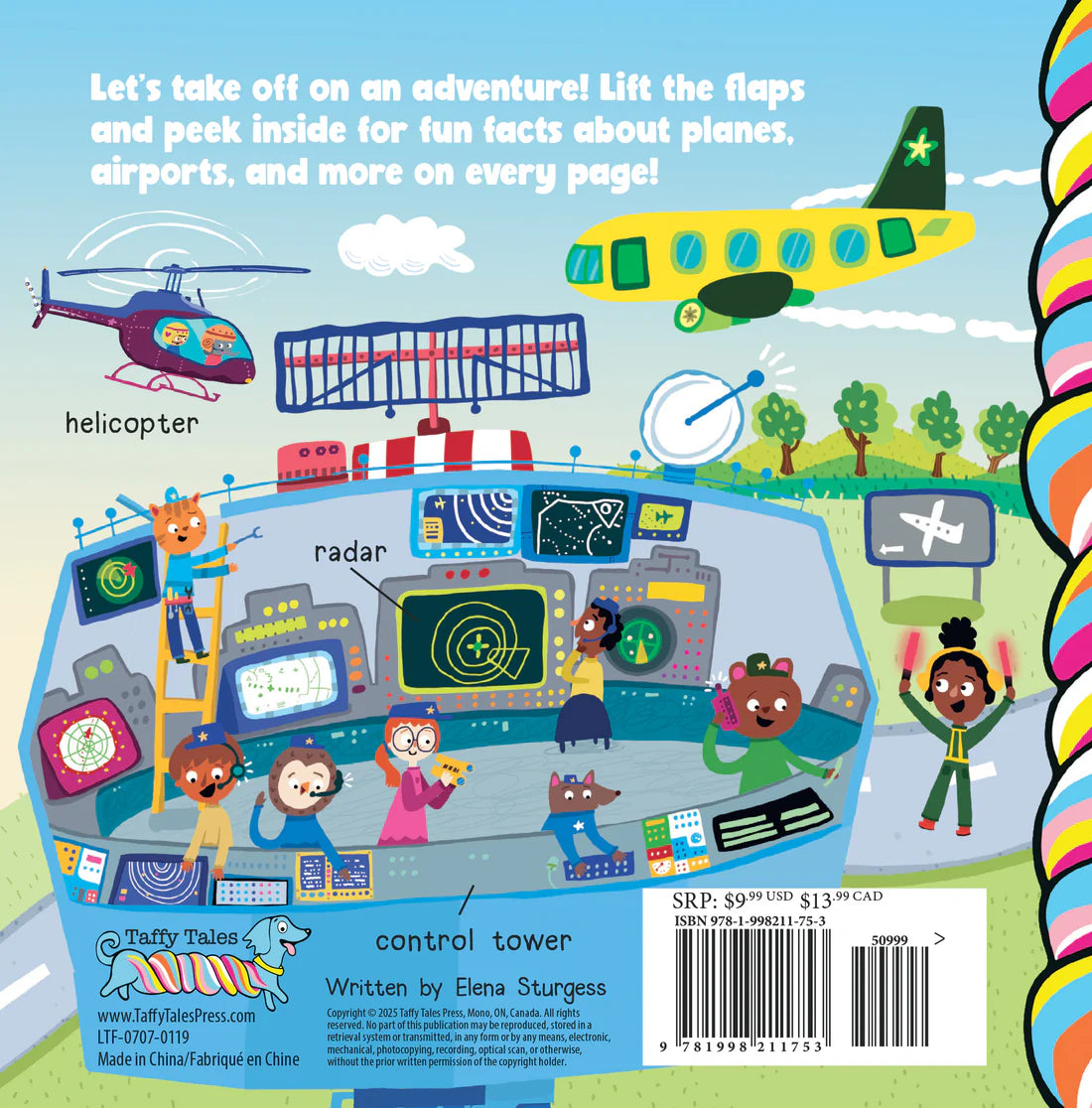 Taffy Tales Lift-The-Flap Board Book - Planes Fun Flaps