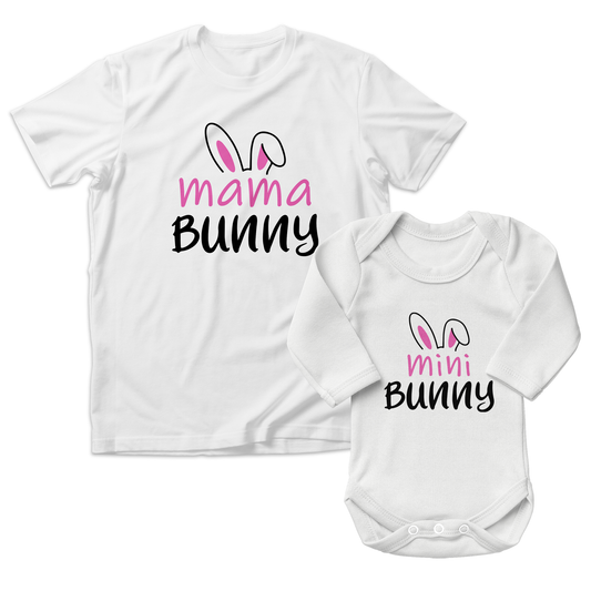 Endanzoo Matching Mom & Baby Organic Outfits - Easter Bunny