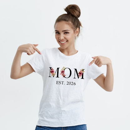 Endanzoo Organic Women Short Sleeve T-shirt for Mom - Classic - Est 2026