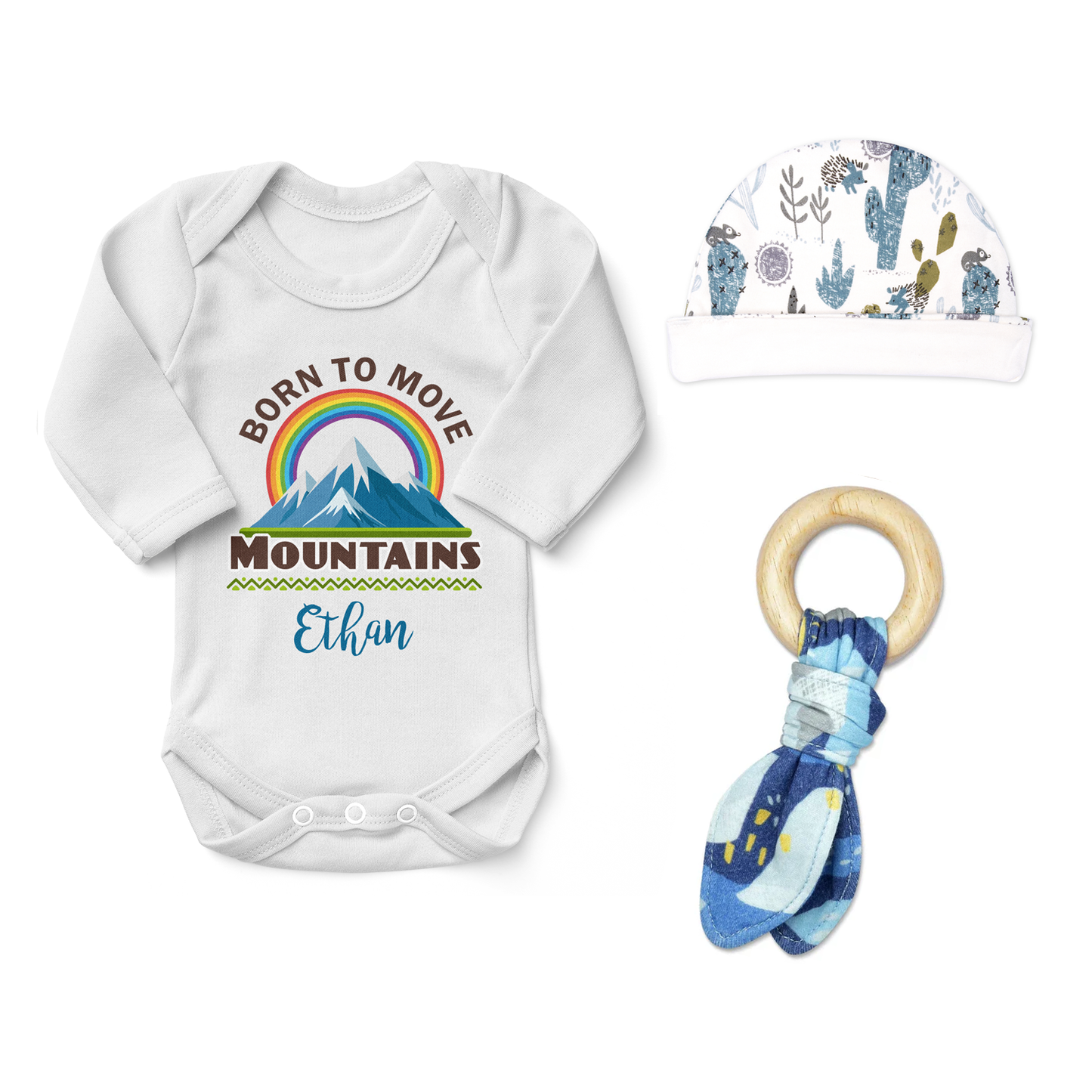 Zeronto Newborn Boy Clothing Gift Box - Mountain Boy