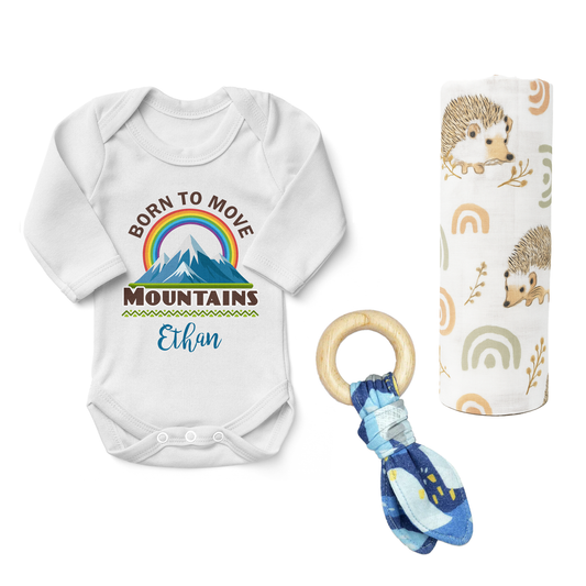Zeronto Newborn Boy Clothing Gift Box - Mountain Boy