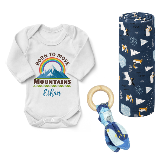 Zeronto Newborn Boy Clothing Gift Box - Mountain Boy