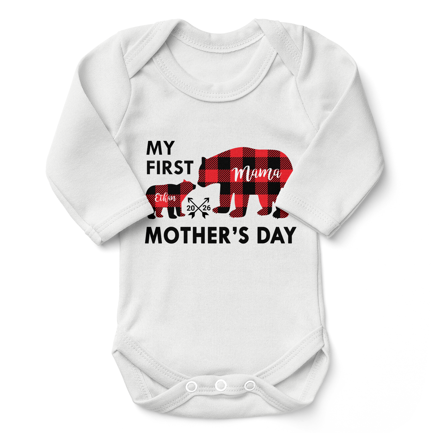 [Personalized] Endanzoo Organic Baby Bodysuit - My First Mother's Day 2026