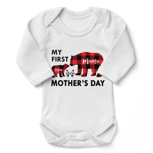 [Personalized] Endanzoo Organic Baby Bodysuit - My First Mother's Day 2026