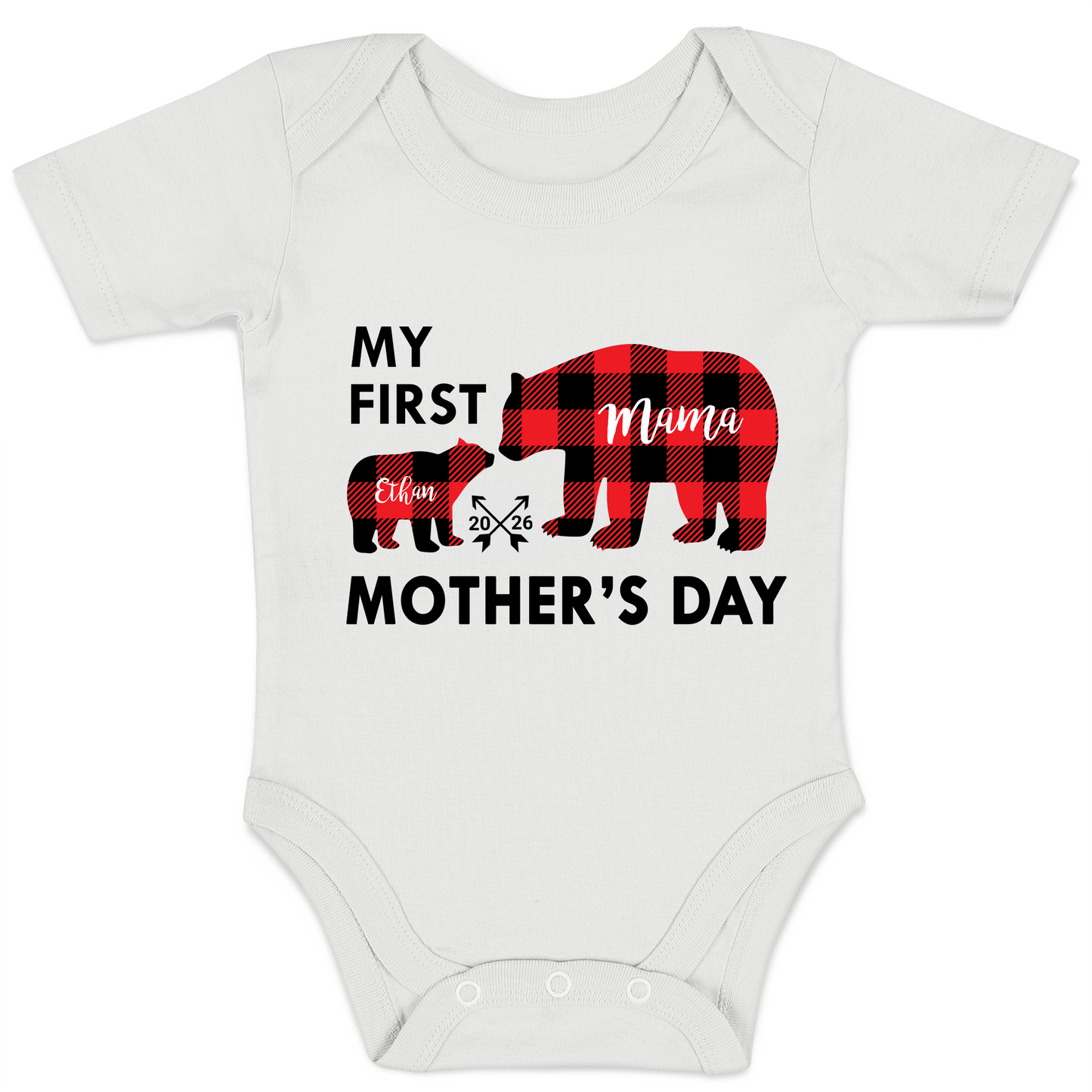 [Personalized] Endanzoo Organic Baby Bodysuit - My First Mother's Day 2026