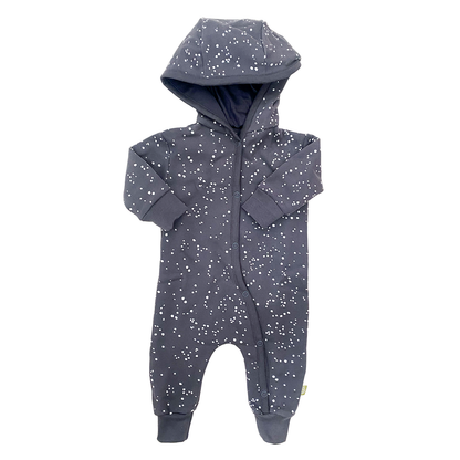 Nui Organics Organic Cotton Fleece KAMERA Romper - Charcoal