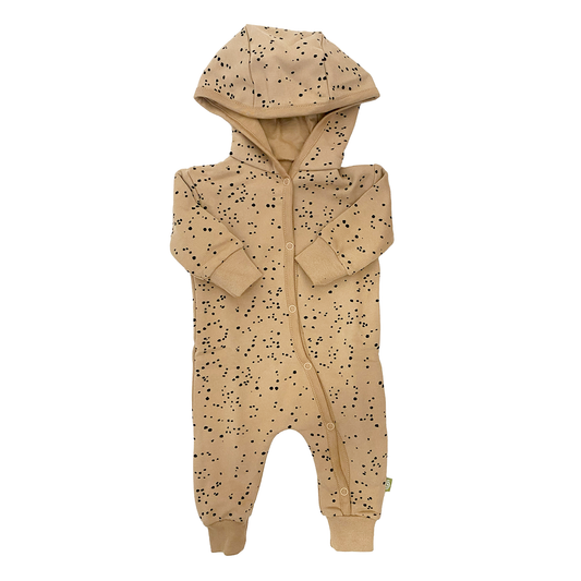 Nui Organics Organic Cotton Fleece KAMERA Romper - Toffee