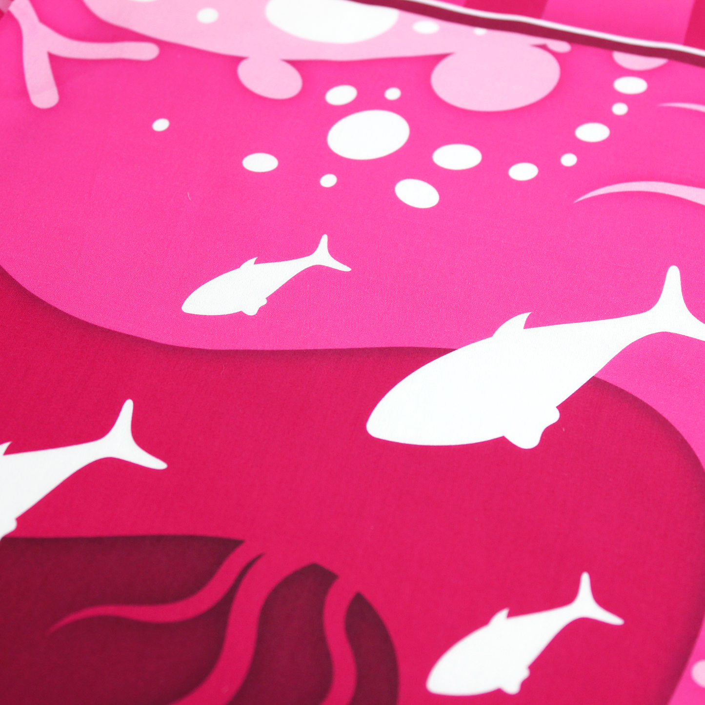 Ecolysium Large Cotton Furoshiki Cloth Wrapper - Pink Ocean (90 x 90 cm)