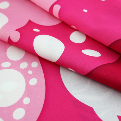 Ecolysium Large Cotton Furoshiki Cloth Wrapper - Pink Ocean (90 x 90 cm)