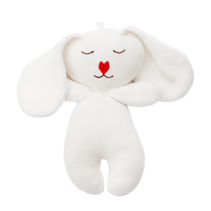 Under The Nile Organic Plush Toy - White Bunny Binky