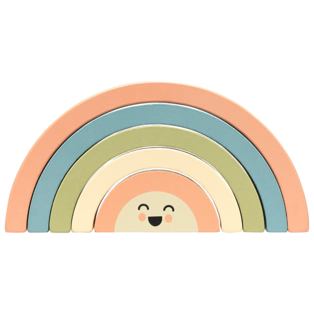 Pearhead Wooden Toy - Stacking Rainbow