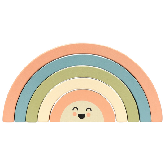 Pearhead Wooden Toy - Stacking Rainbow